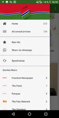 Gambia news android App screenshot 0